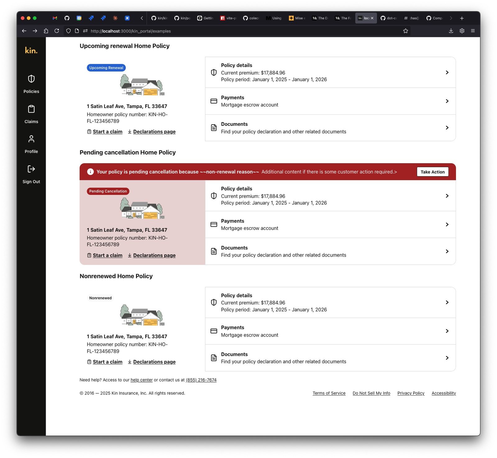 Kin Customer Portal